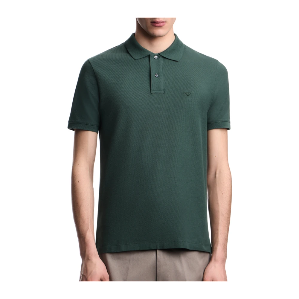 Emporio Armani Men's Green Em005239 Polo Shirt - Polo Shirts - 3XL - Tops