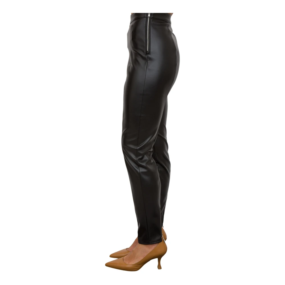 PATRIZIA PEPE Zwarte Broek Stijlvol Modieus Trendy Black Dames