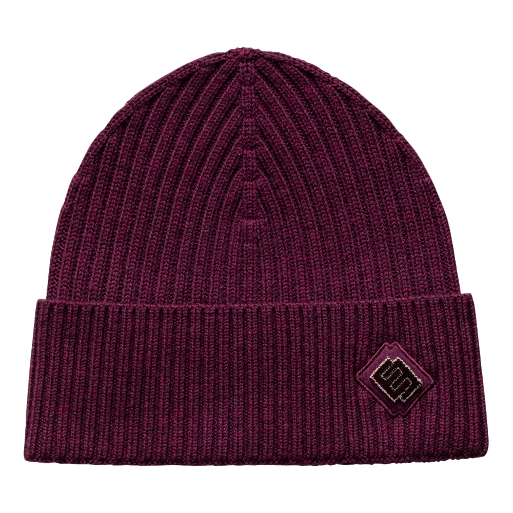 Eton Men's Brown Wool Beanie Logo Detail - Accessories - One Size - Accessories