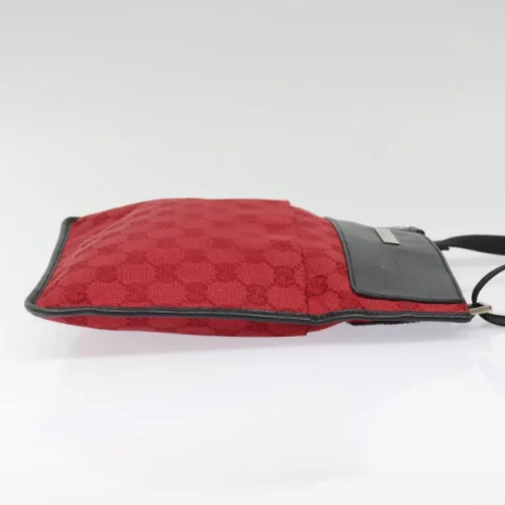 Gucci Vintage Pre-owned Canvas gucci-bags Red Dames
