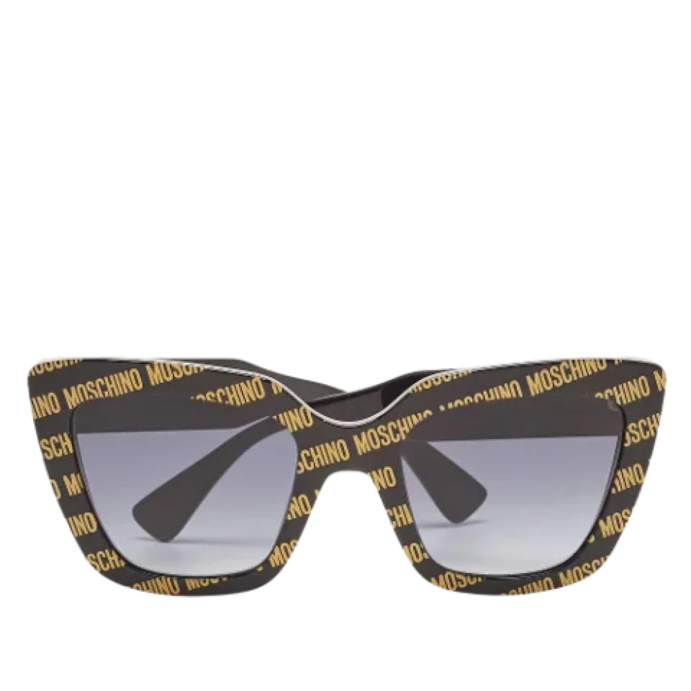 Moschino Pre-Owned Pre-owned Acetate sunglasses Black Dames