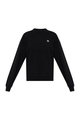 Sweatshirt med logotypformad applikation