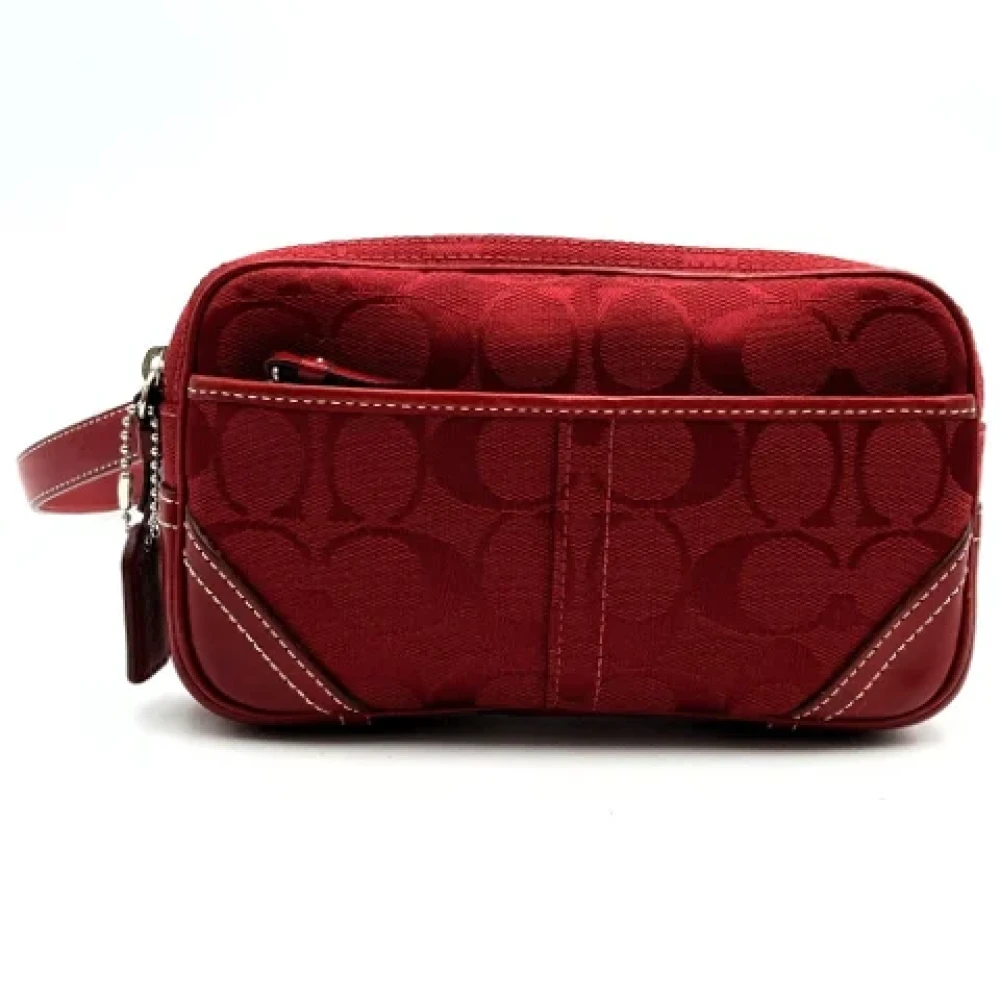 Coach Pre-owned Canvas crossbody-bags Red Dames