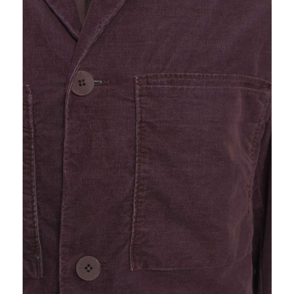 Transit Paarse Pinstripe Katoen Blend Jas Purple Heren