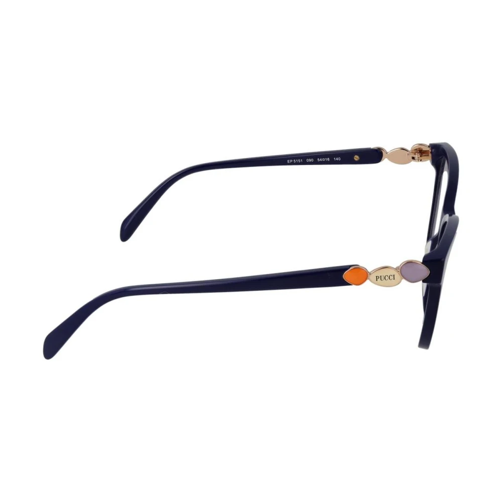 EMILIO PUCCI Blauwe Cat Eye Optische Frames Blue Dames