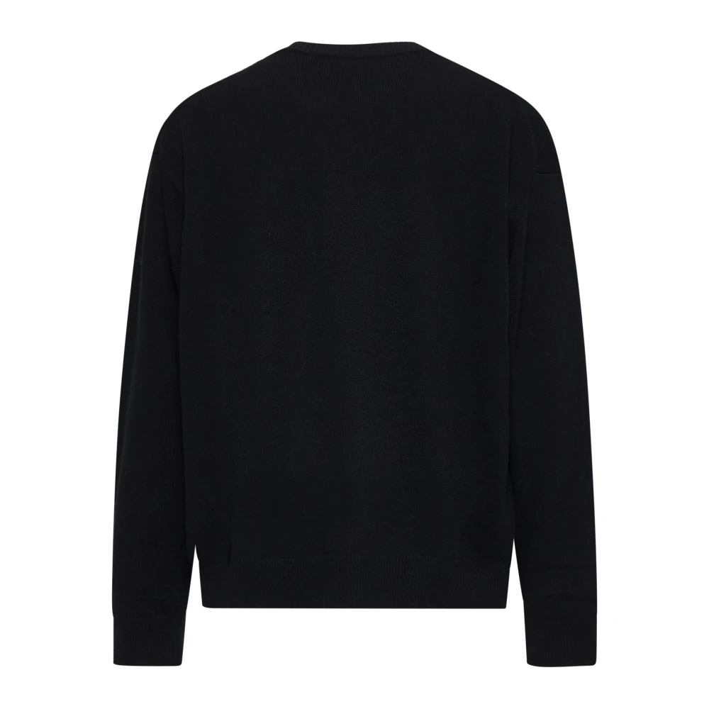 Roberto Collina Zwarte Sweaters voor Mannen Black Heren