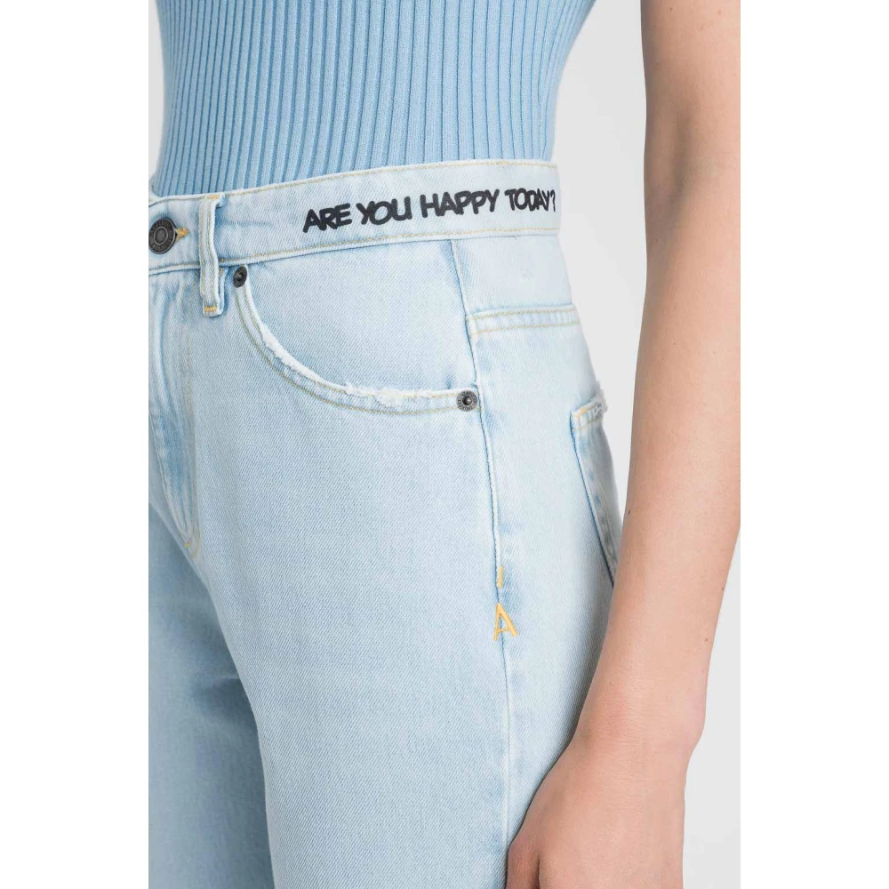 Twinset Barrel Jeans Licht Denim Blue Dames