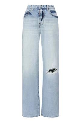 Marinblå Jeans för Män