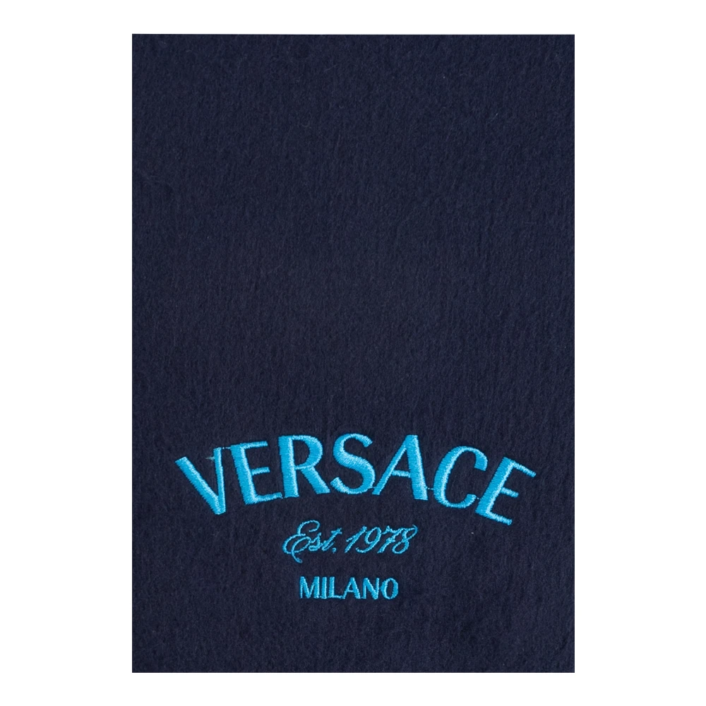 Versace Wollen sjaal Blue Heren