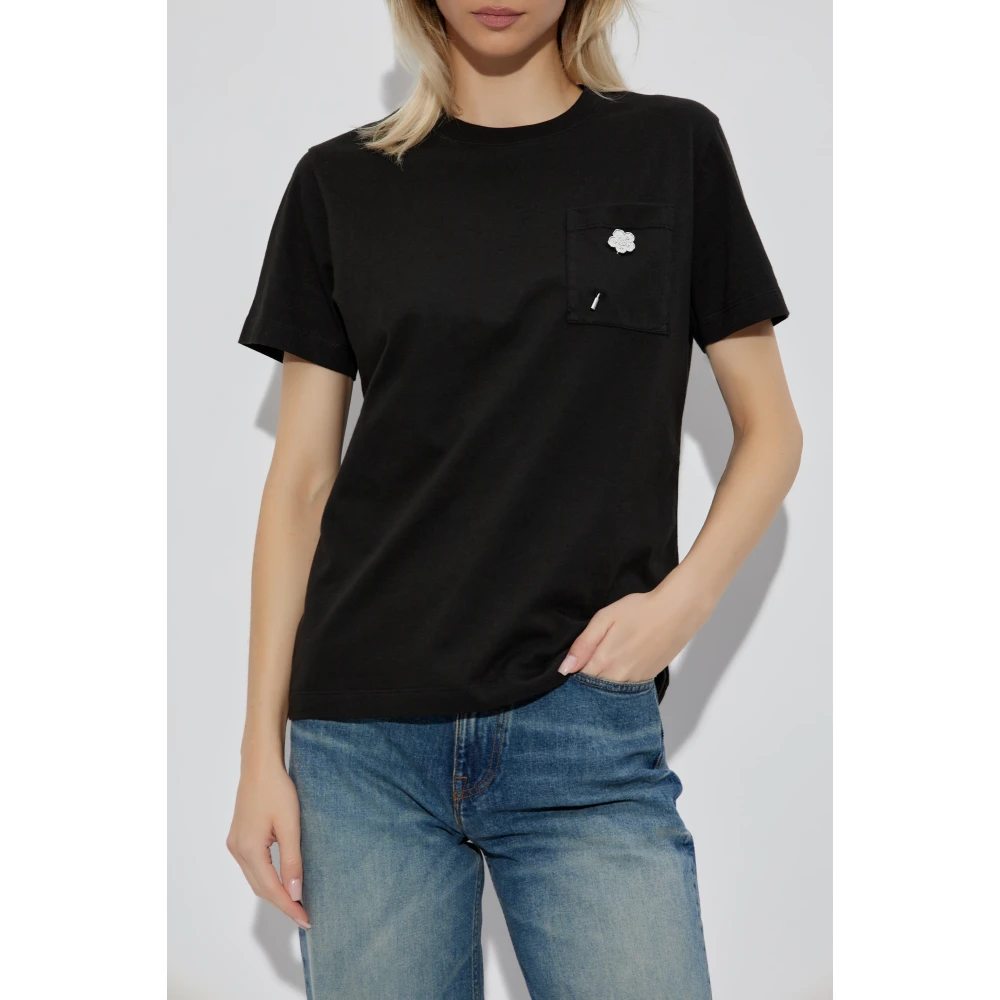 Kenzo T-shirt met zak Black Dames