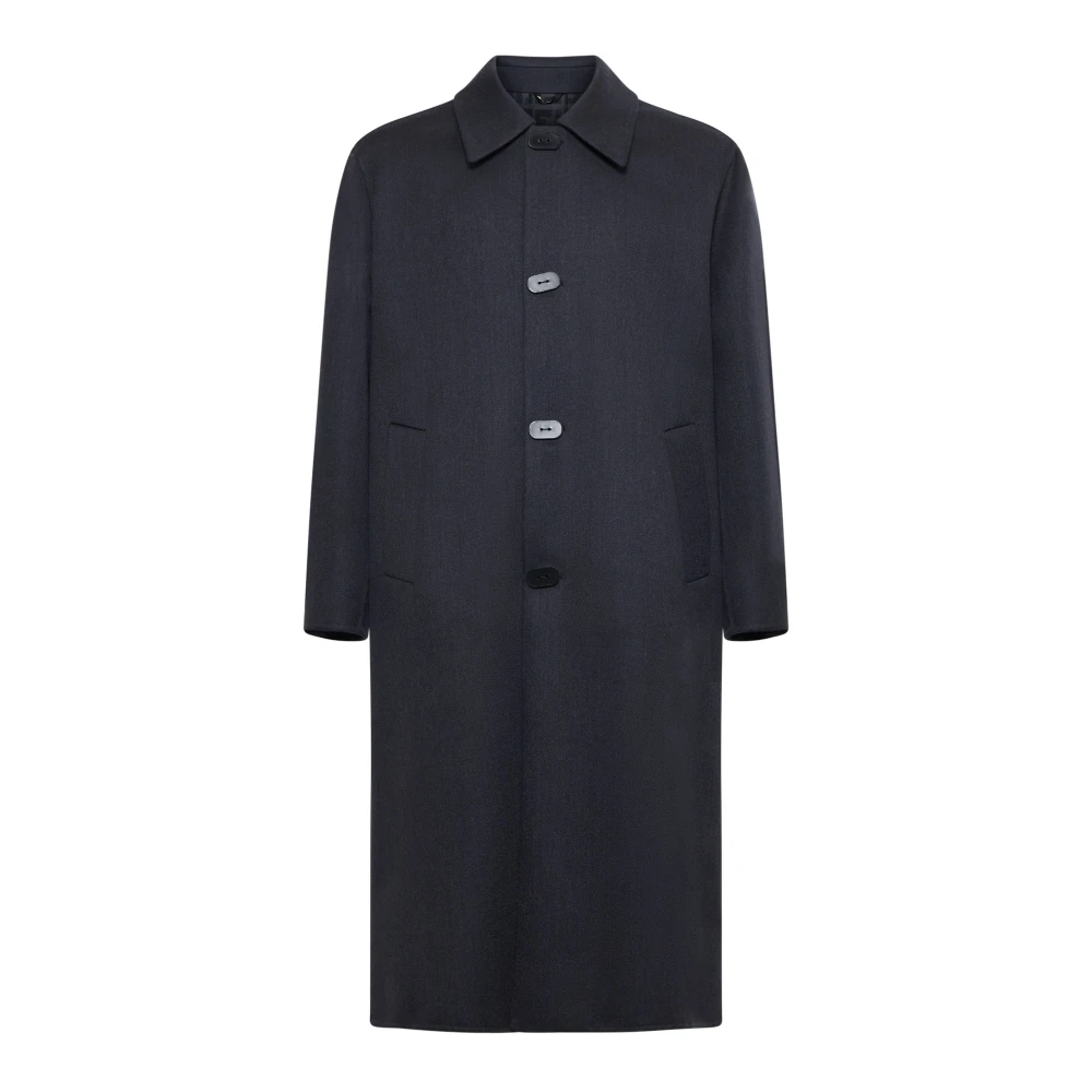 Fendi Blauwe Winterjassen Blue Heren