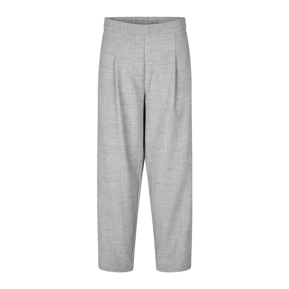 Masai Grijze Melange Elastische Taille Broek Gray Dames
