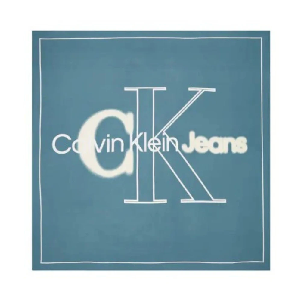 Calvin Klein Cut Out Monolo Sjaal voor Vrouwen Blue Dames