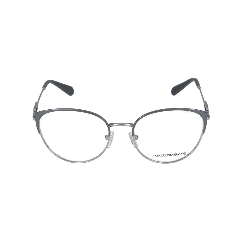 Emporio Armani Women's Gray Glasses, 53 Mm, Stylish Eyeglasses In Silver/Grey