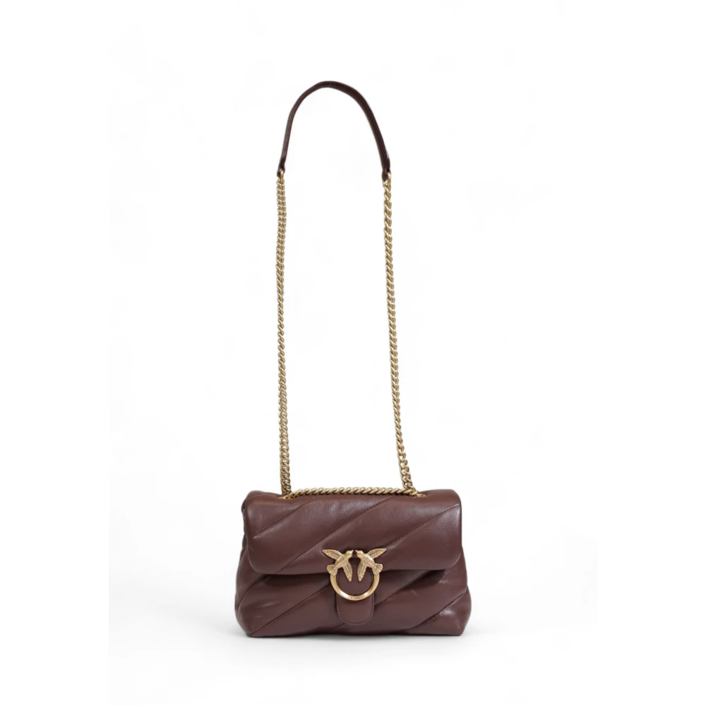 pinko Rode Leren Clip Tas Herfst Winter Red Dames