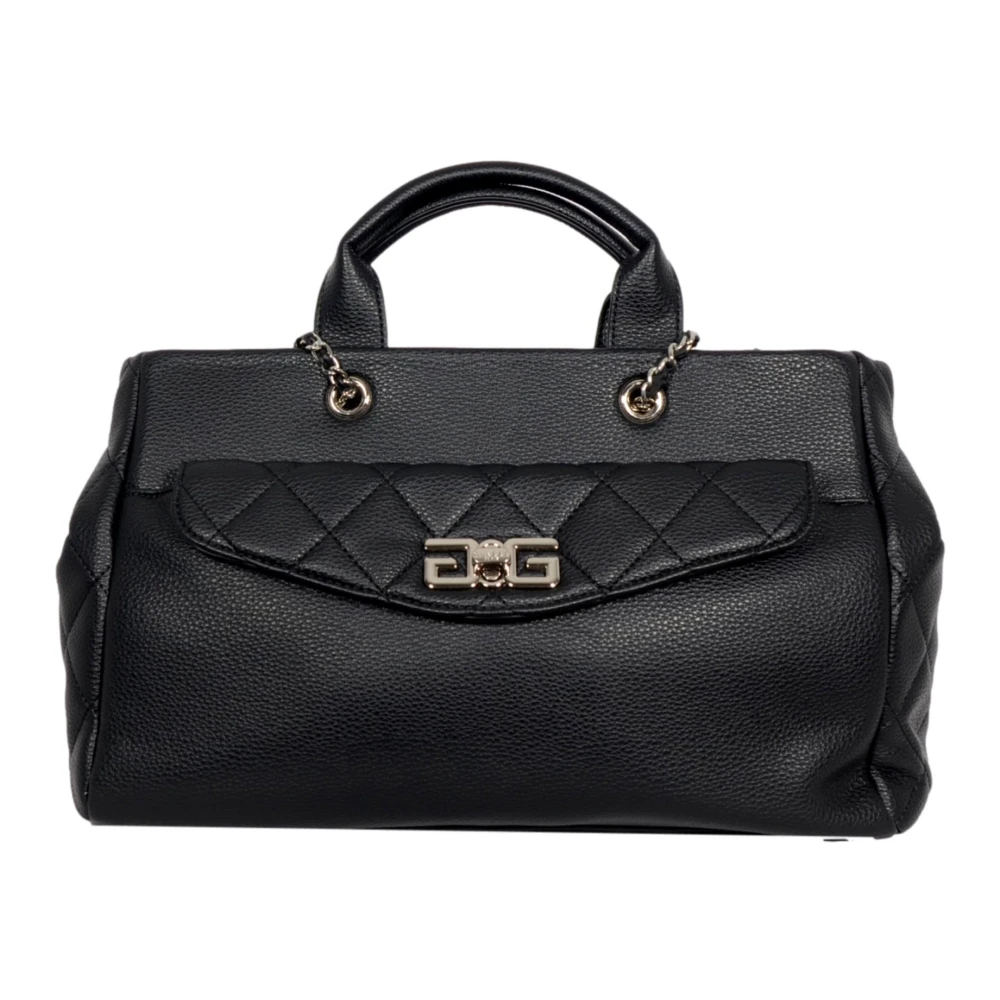 Gaëlle Paris Maxi Shopper Matelasse Eco-leer Zwart Black Dames