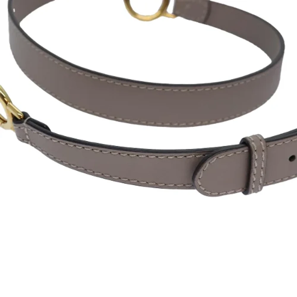 Fendi Vintage Pre-owned Leather belts Gray Dames