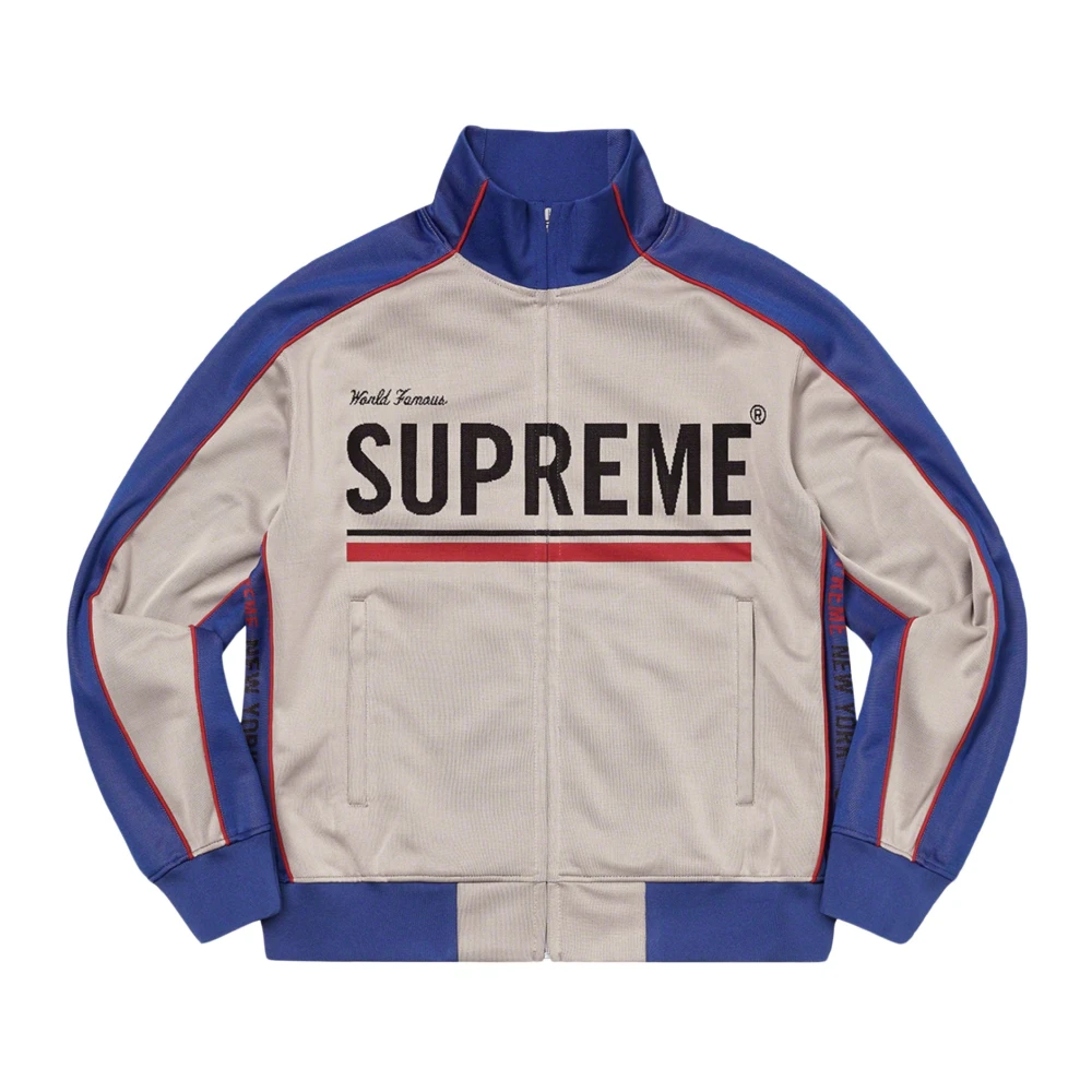 Supreme Beperkte oplage Wereldberoemde Jacquard Track Jacket Multicolor Heren
