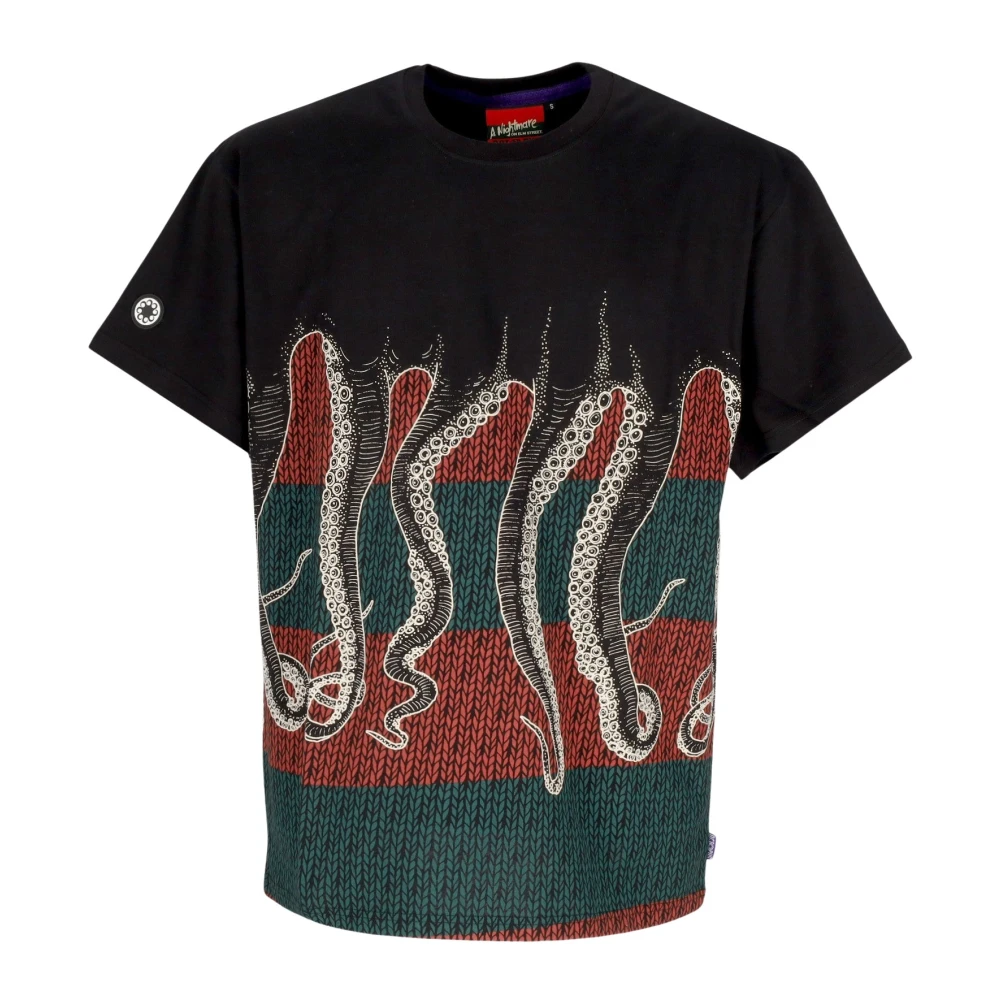 Octopus Zwarte heren T-shirt Horror Pack Black Heren