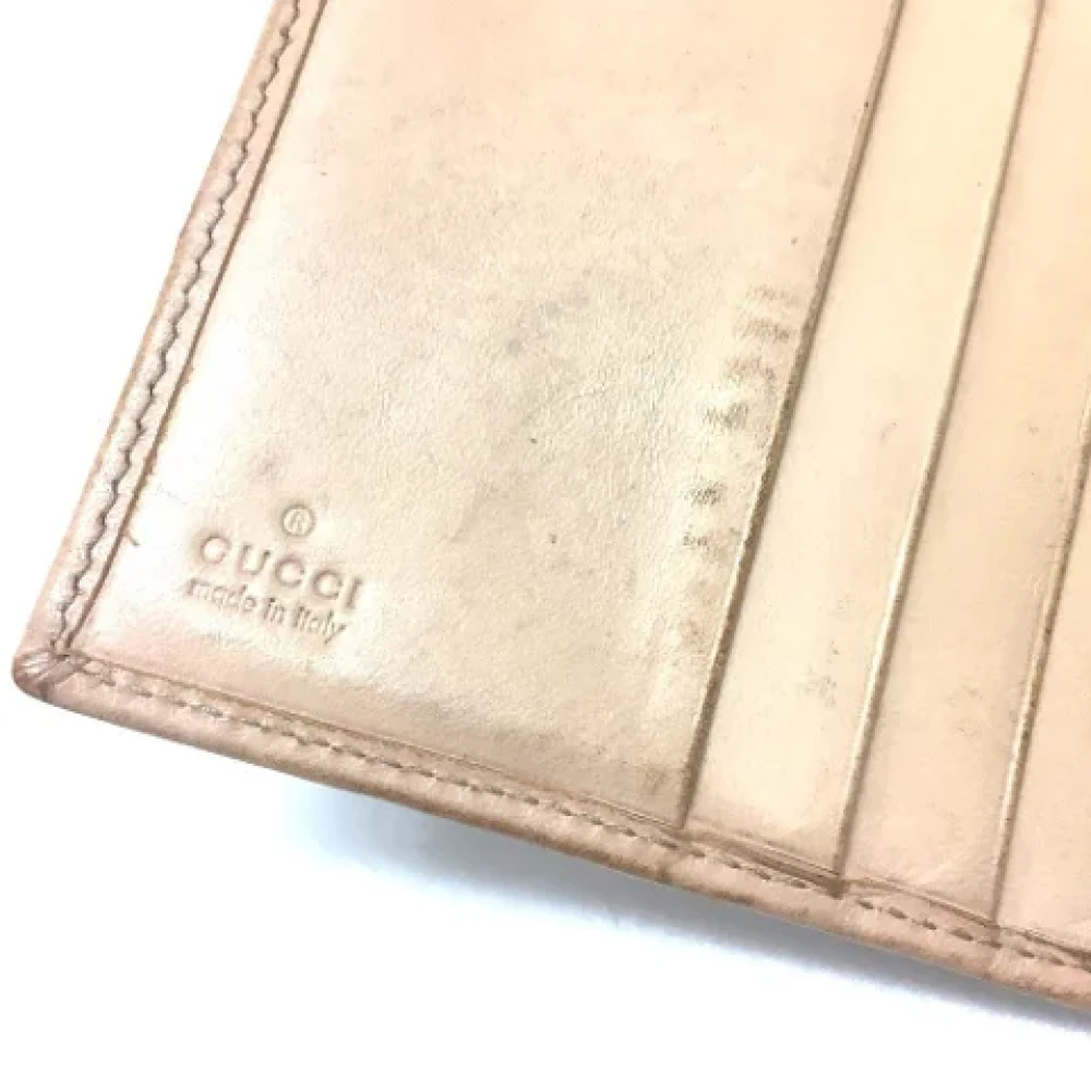 Gucci Vintage Pre-owned Canvas wallets Pink Dames
