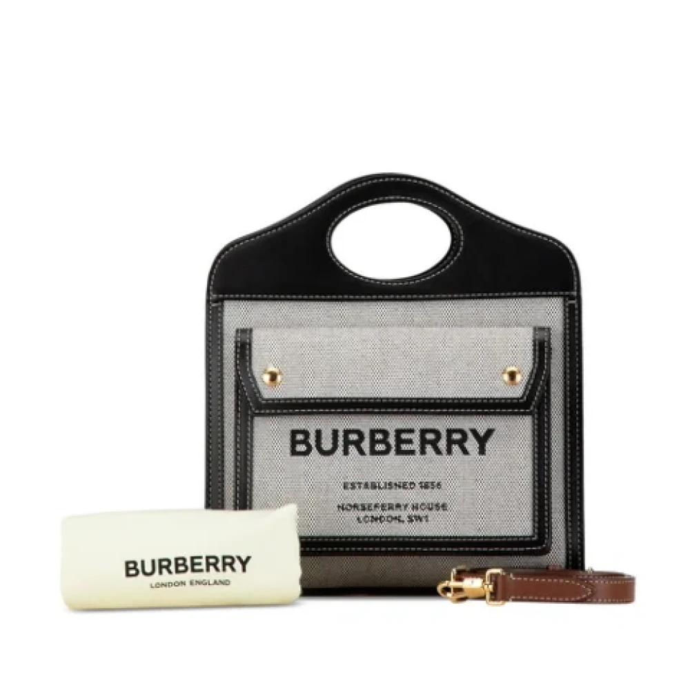 Burberry Vintage Pre-owned Canvas burberry-bags Black Dames