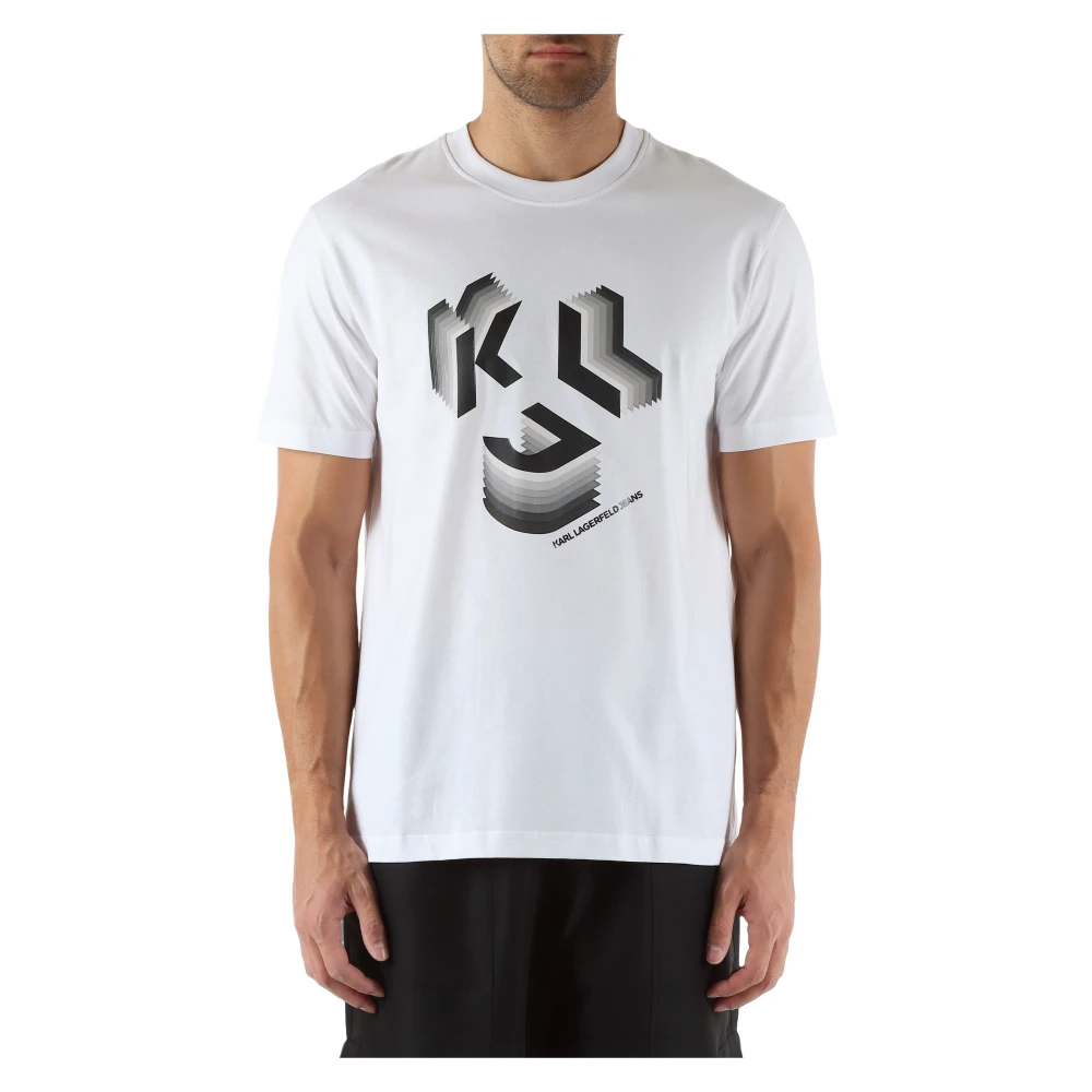 Karl Lagerfeld Biologisch Katoen Regular Fit T-shirt White Heren