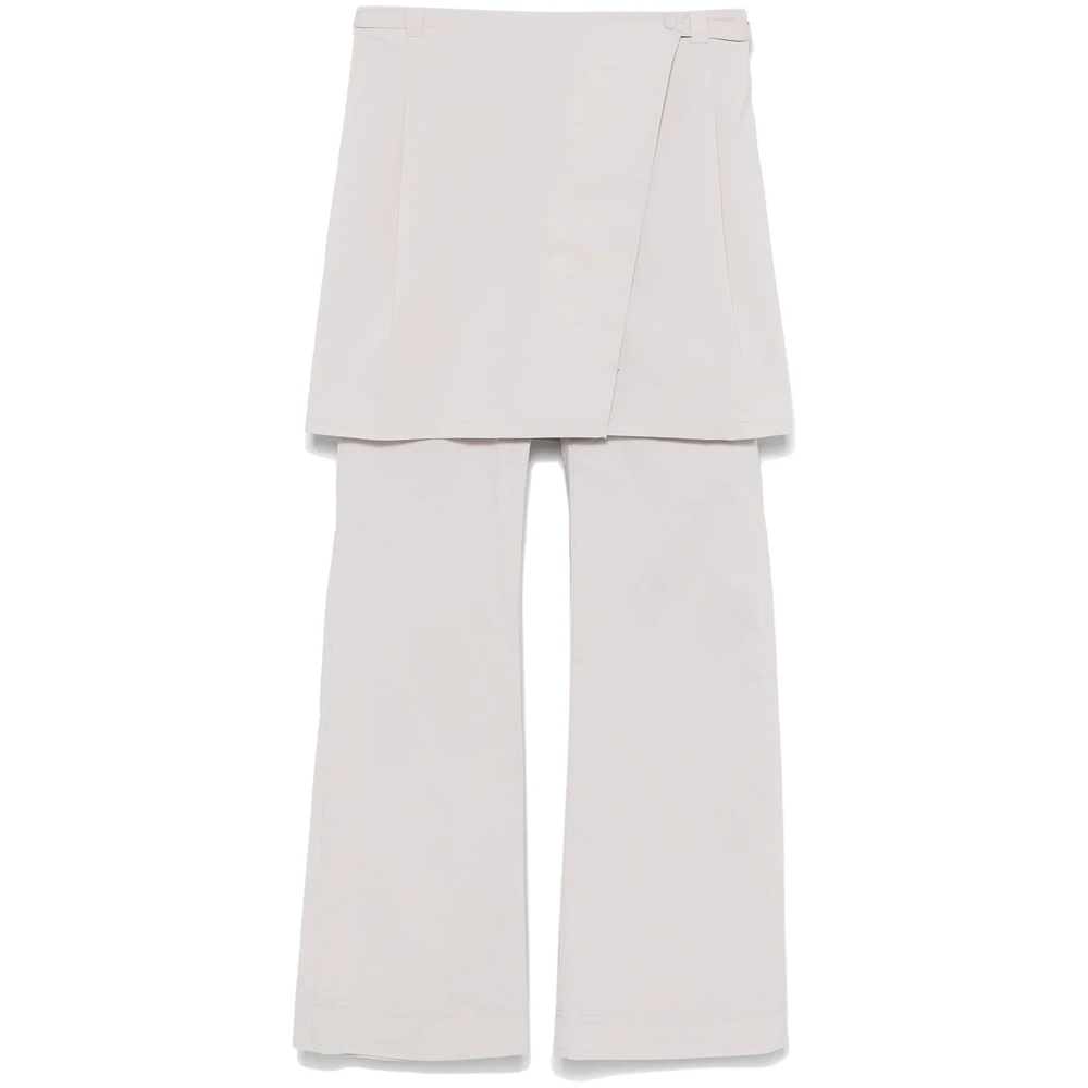 LOW Classic Grijze Klassieke Broek met Rits Gray Dames