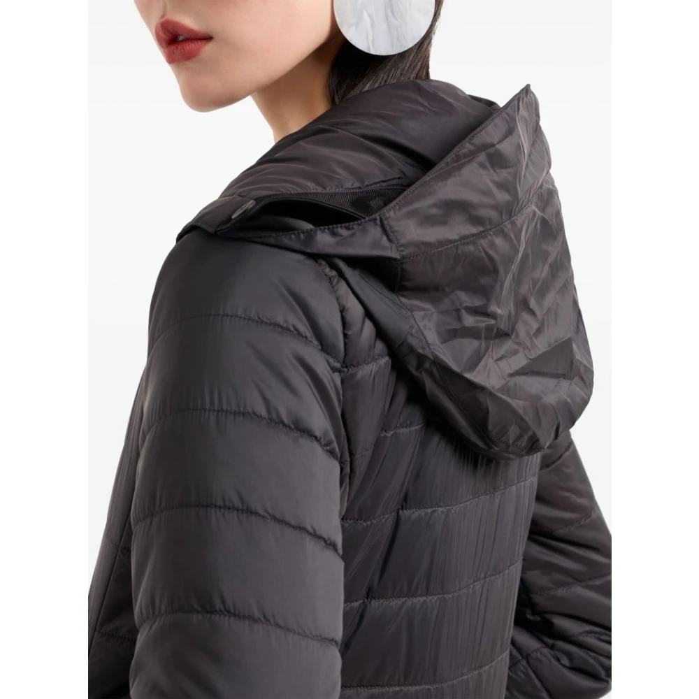 Emporio Armani Zwarte Nylon Donsjas Black Dames