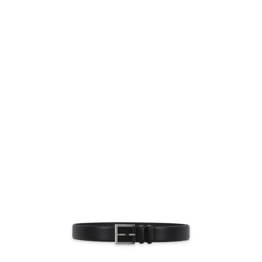 Orciani Męski Czarny Akcesoria, Mężczyzna,, Skórzany Pasek Dla Mężczyzn Średni