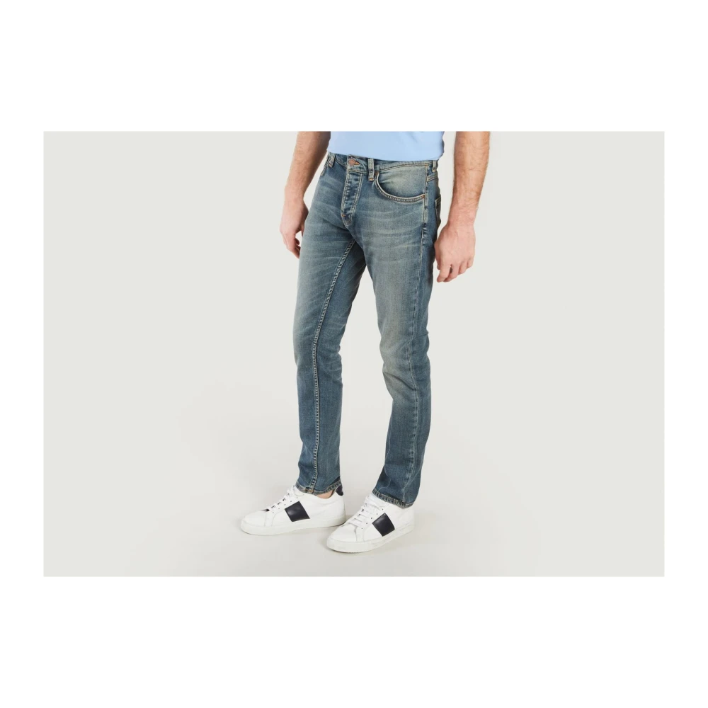 Nudie Jeans Slim-fit Jeans Gray Heren