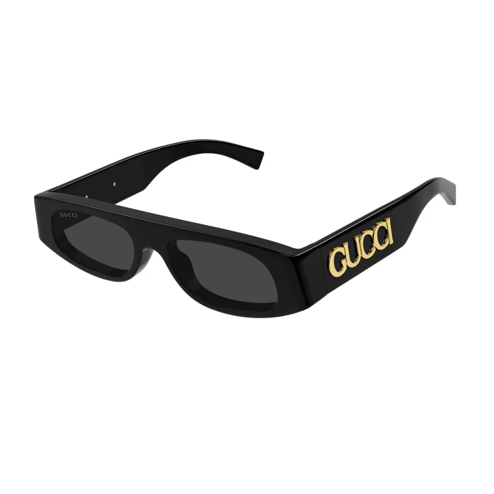 Gucci Women's Black Rectangular Sunglasses