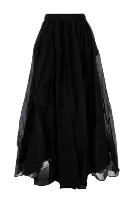 black-cotton-blend-skirt