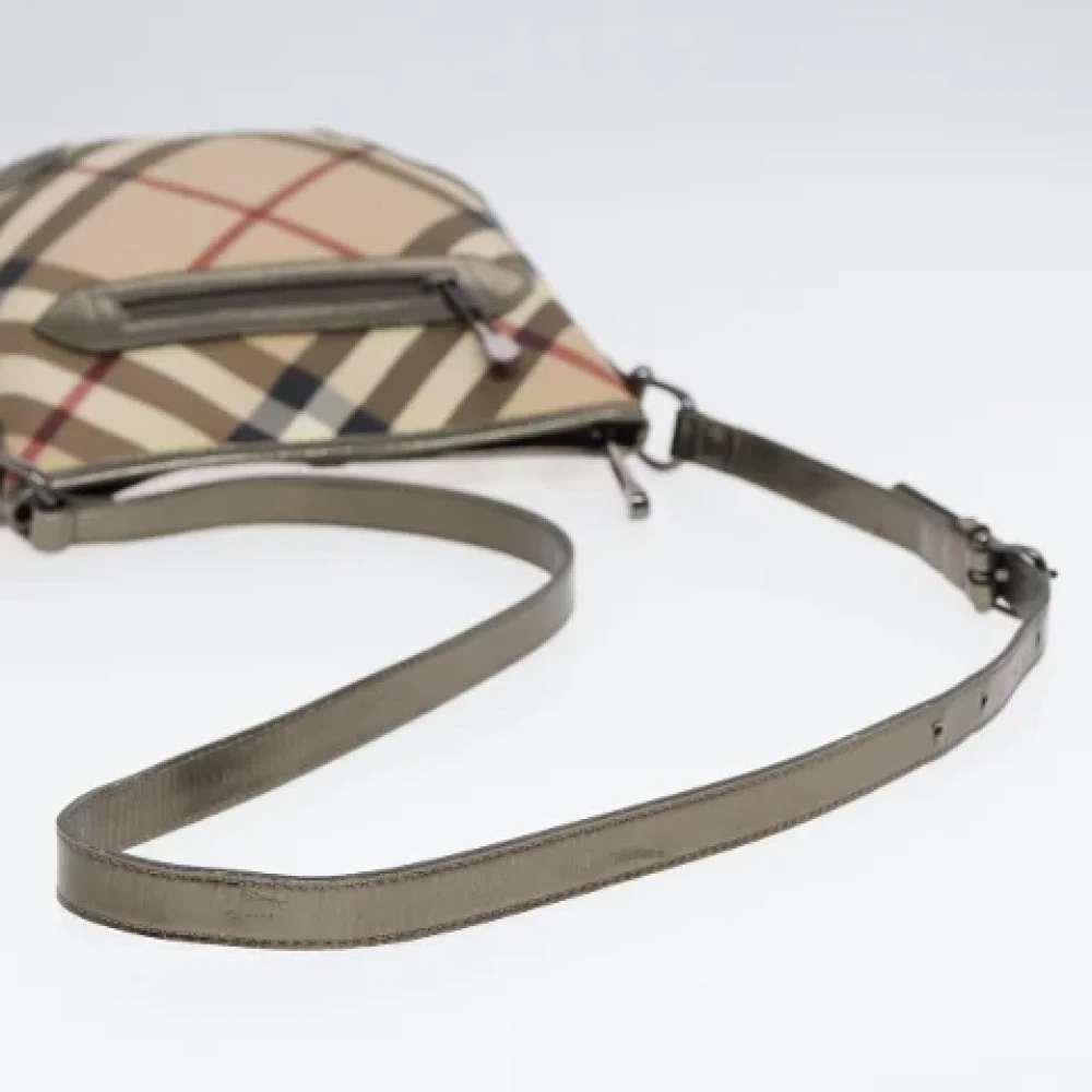 Burberry Vintage Pre-owned Leather shoulder-bags Beige Dames