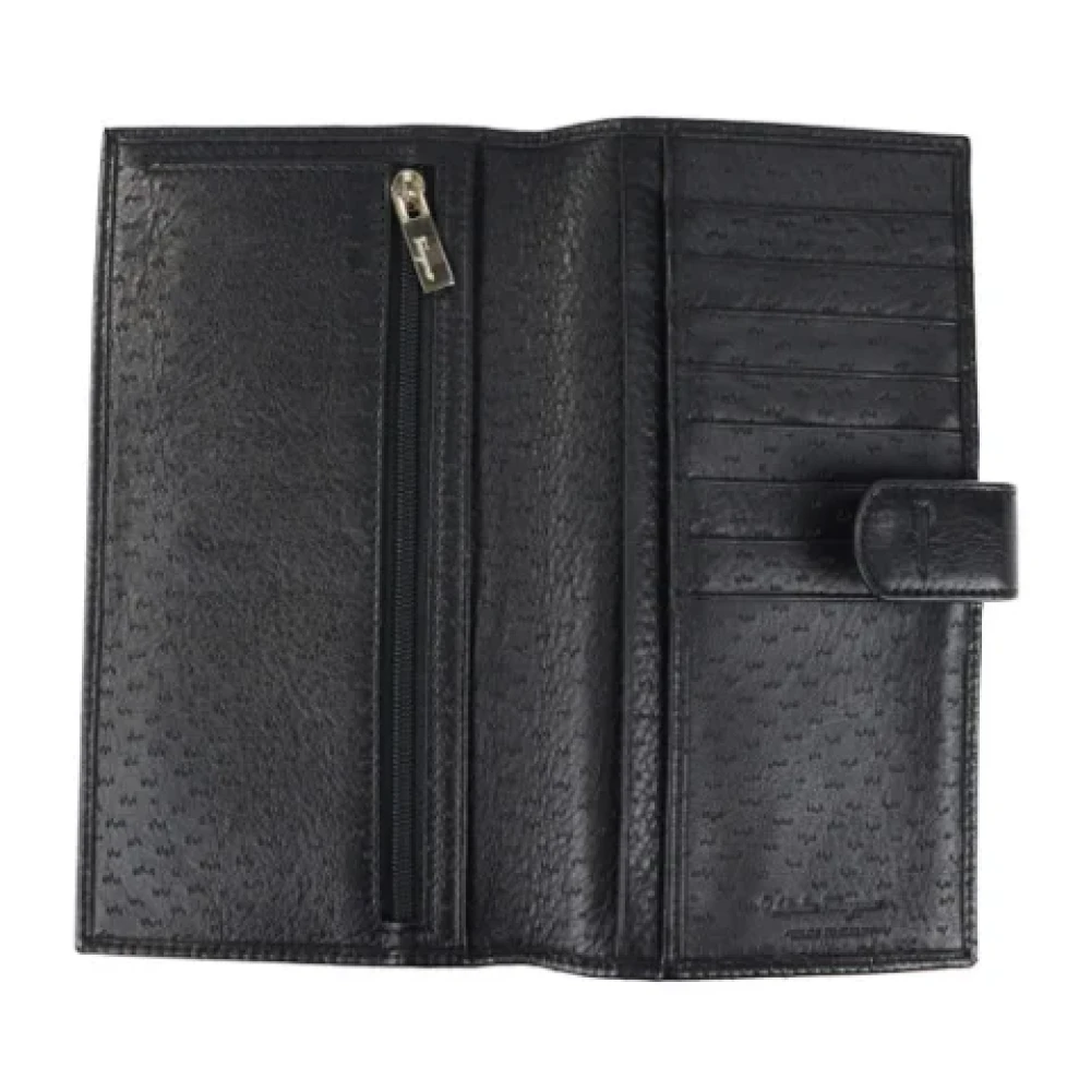 Salvatore Ferragamo Pre-owned Leather wallets Black Dames