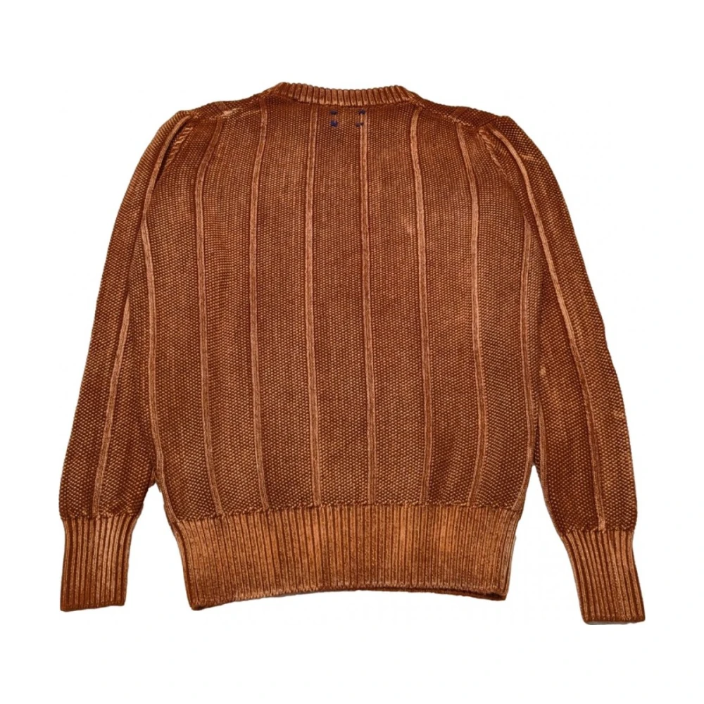 BOB Merino wol baksteenrode trui Red Heren