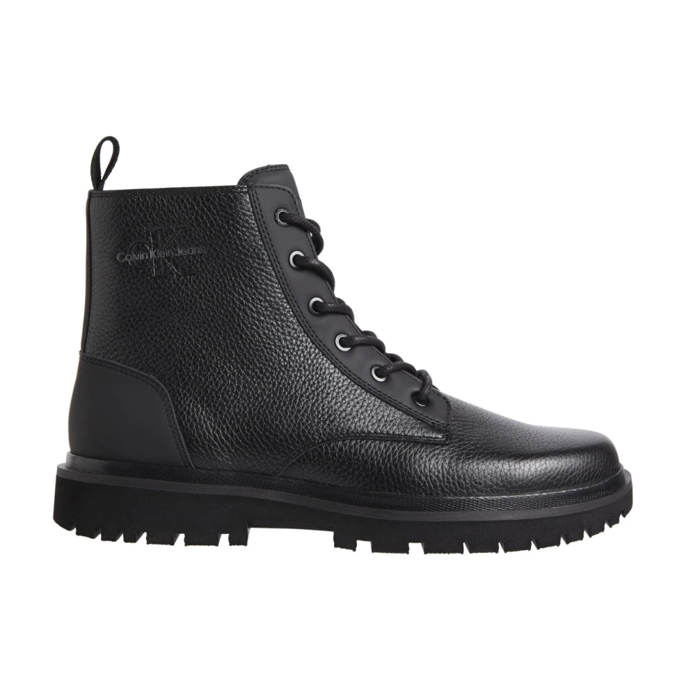Calvin Klein Jeans Men's Black Laceup Ankle Boots For