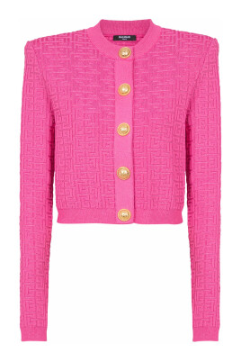 cardigan-court-en-maille-monogrammee