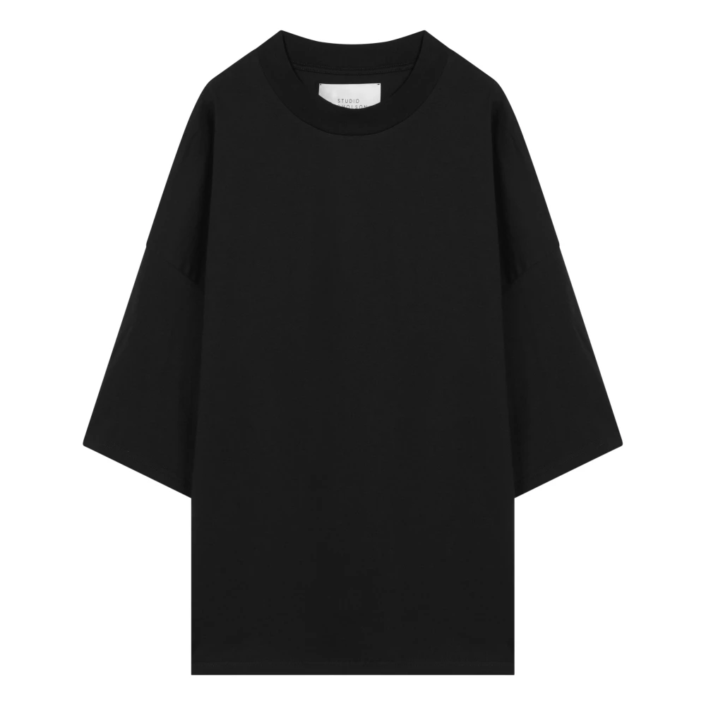 Studio Nicholson Korte mouwen ronde hals T-shirt Black Heren