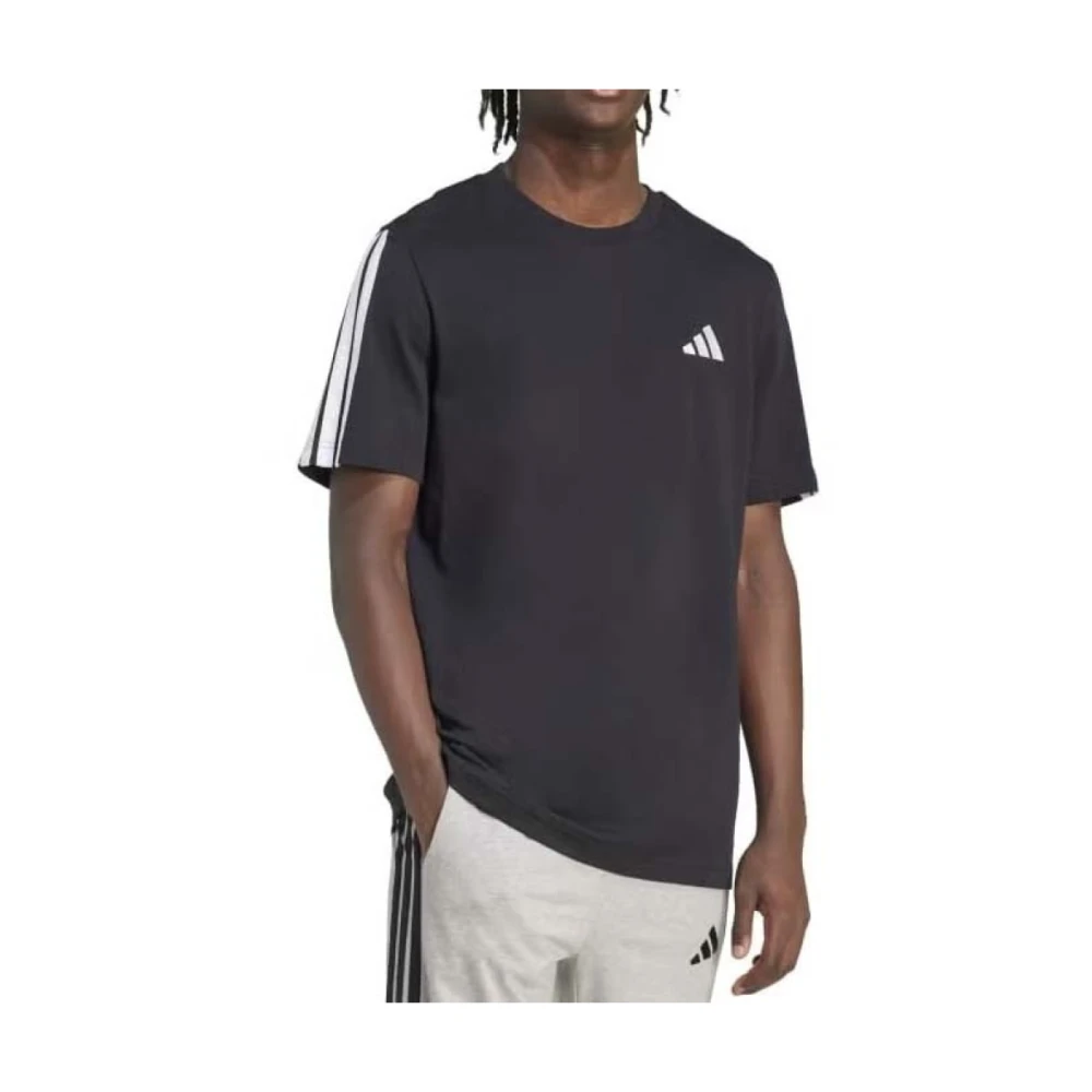 Adidas Uomo Nero T-Shirt 3-Stripes - Immagine 2