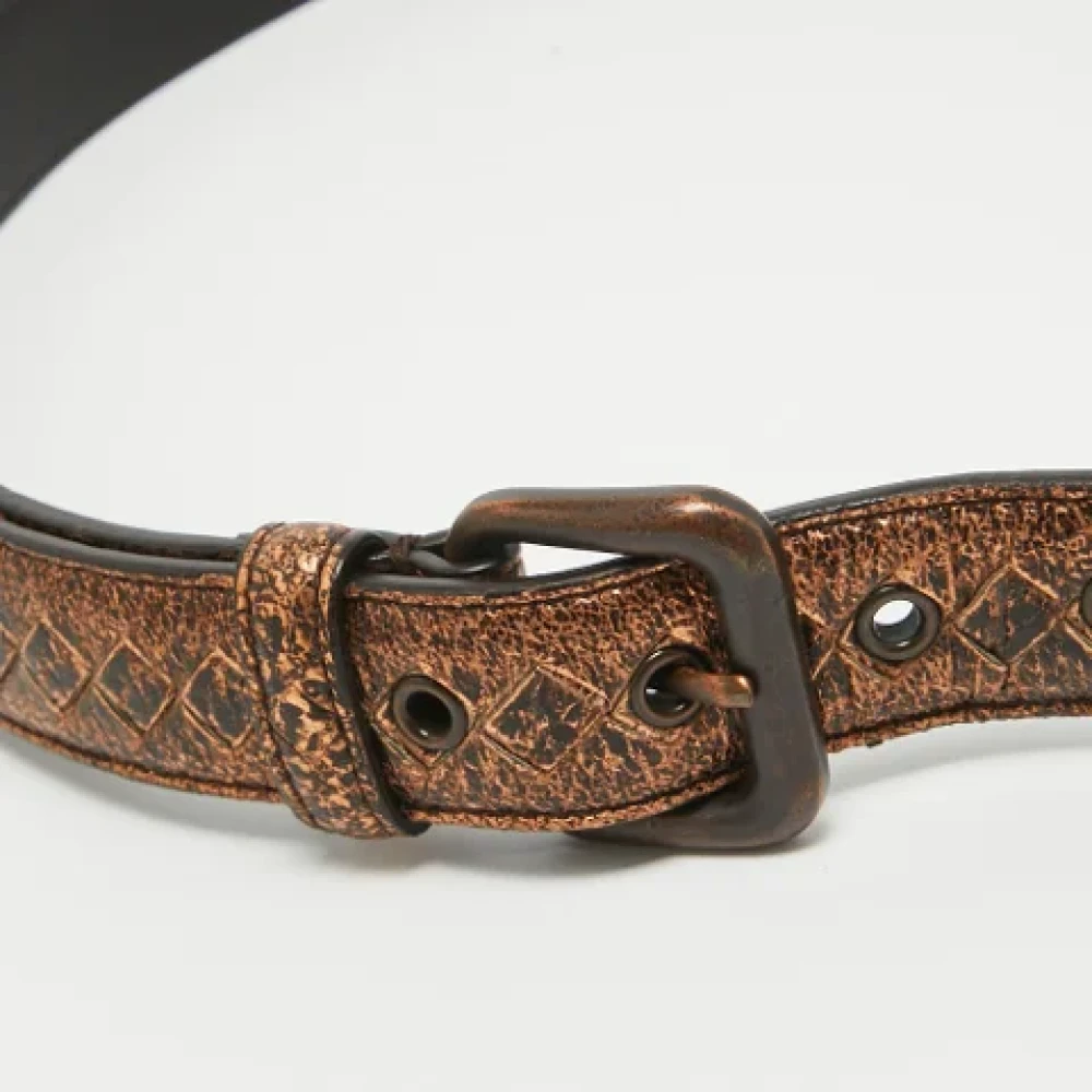 Bottega Veneta Vintage Pre-owned Leather belts Brown Dames