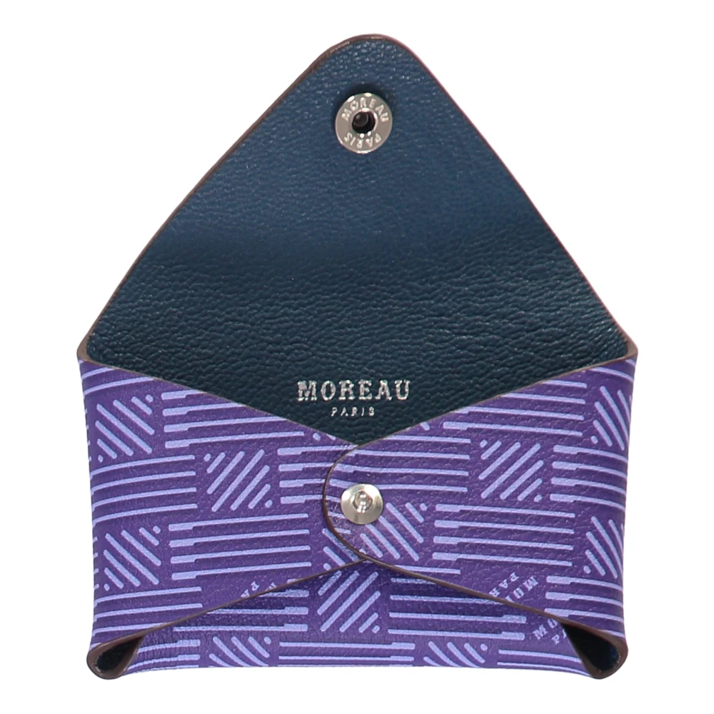 Moreau Paris Origami Logo Leren Kaarthouder Purple Dames