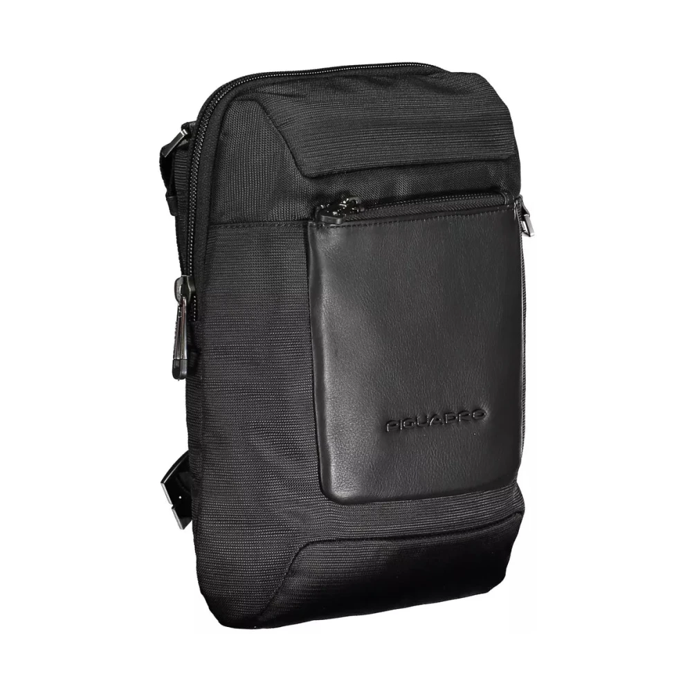 Piquadro Zwarte Schoudertas Black Heren