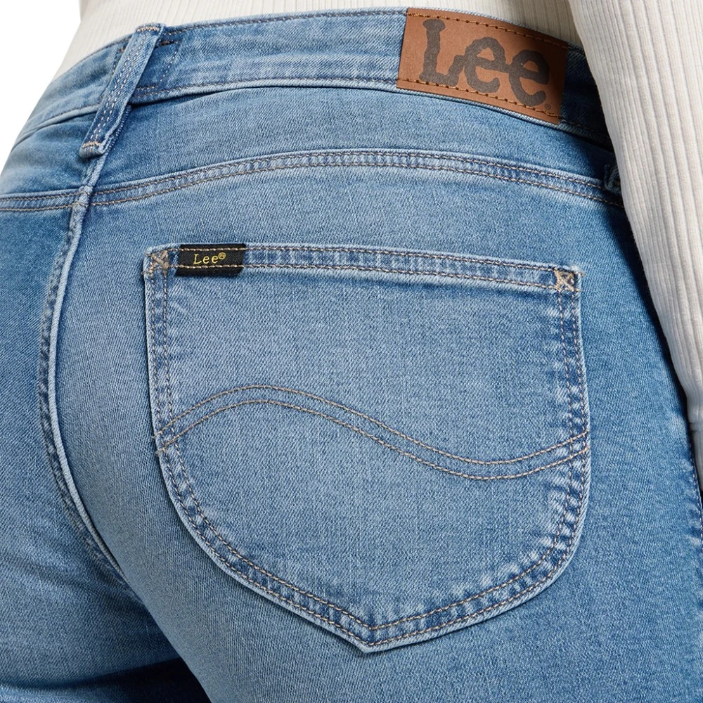 Lee Skinny Fit 5-Pocket Jeans met Logo Blue Dames