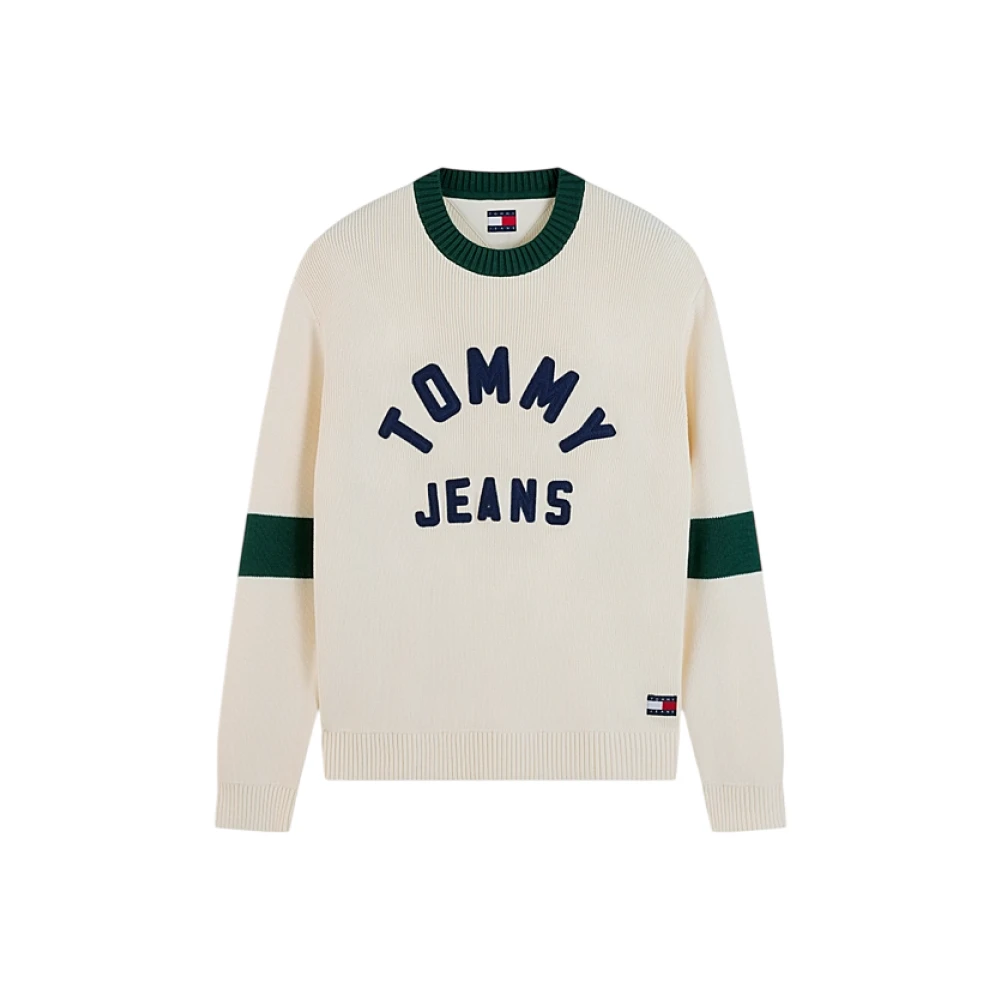 Tommy Jeans - Klassischer Pullover Mit Logo-Applikation - Knitwear - Herren - Beige - M - Bild 5