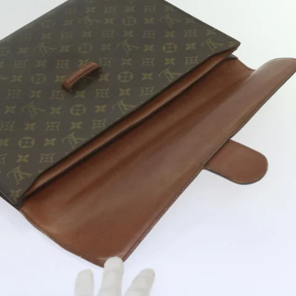 Louis Vuitton Vintage Pre-owned Canvas briefcases Brown Dames