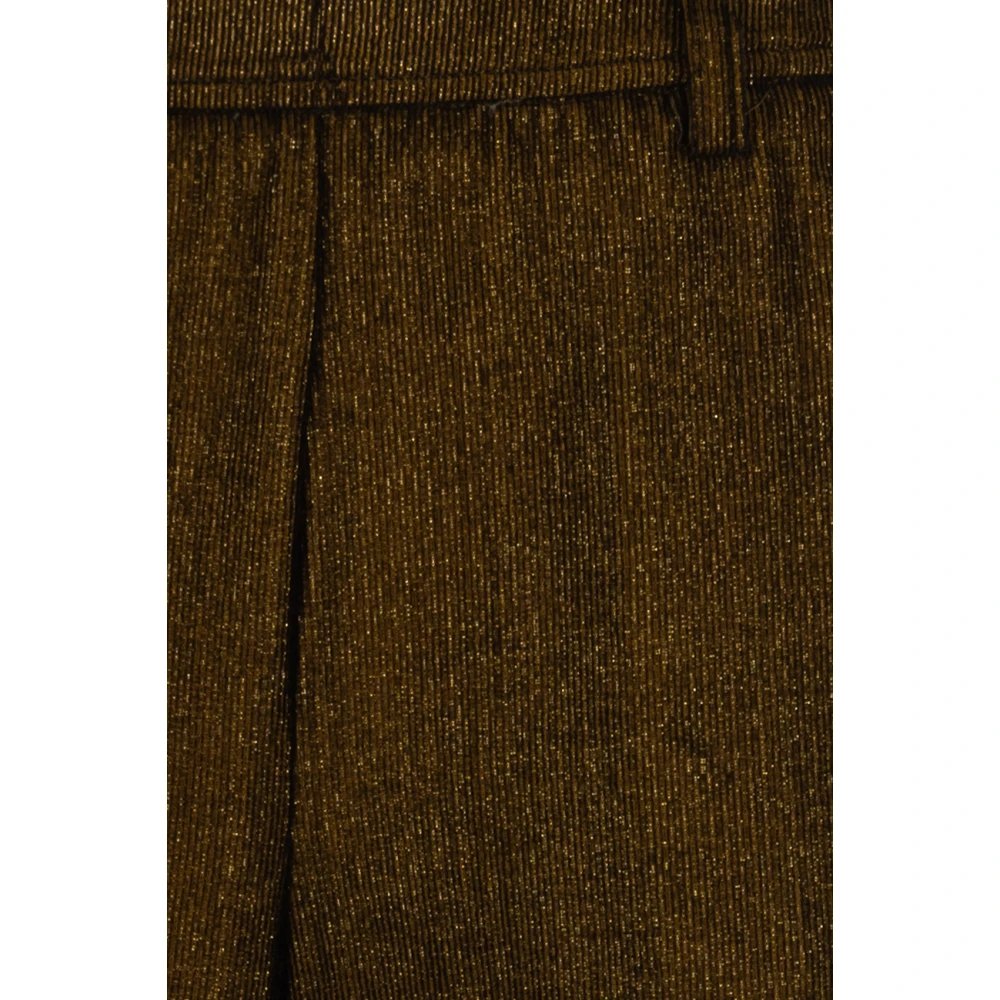 Momoni Stijlvolle Groene Broek Brown Dames