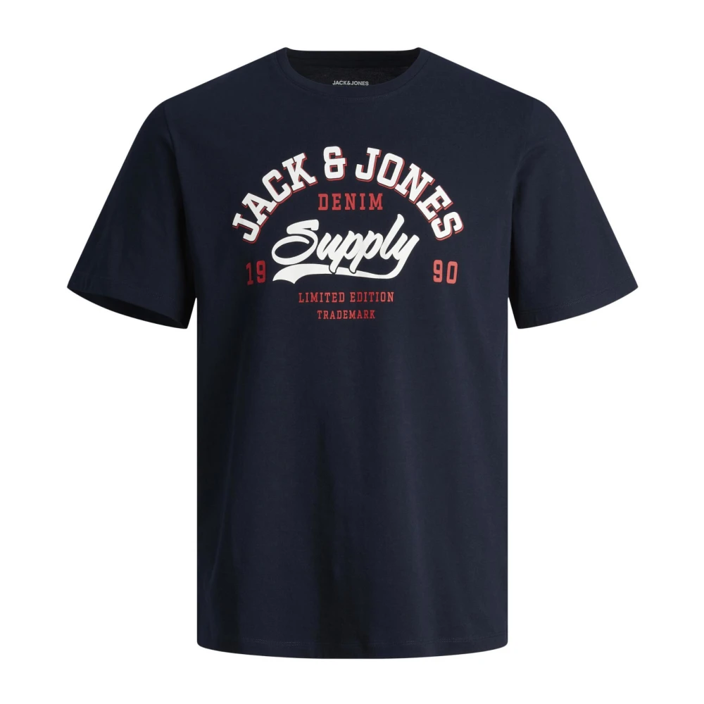 jack & jones Logo Print T-Shirt 3 Pack Multicolor Heren