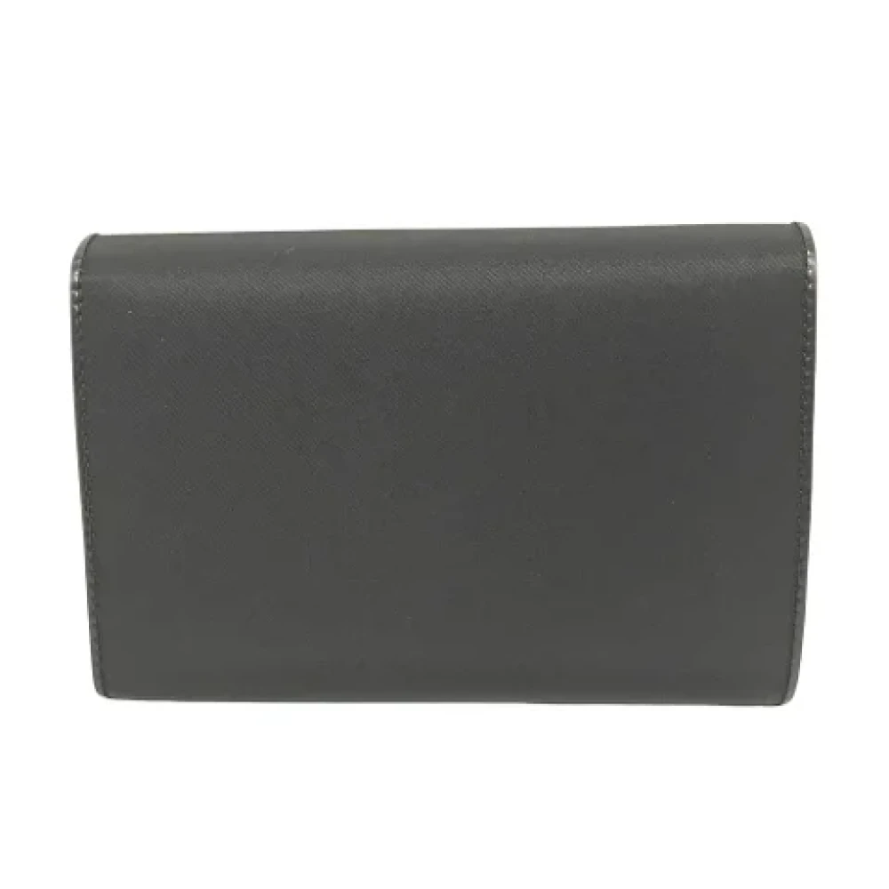 Prada Vintage Pre-owned Canvas wallets Black Dames