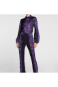 chemise-en-soie-a-imprime-python-et-lacets