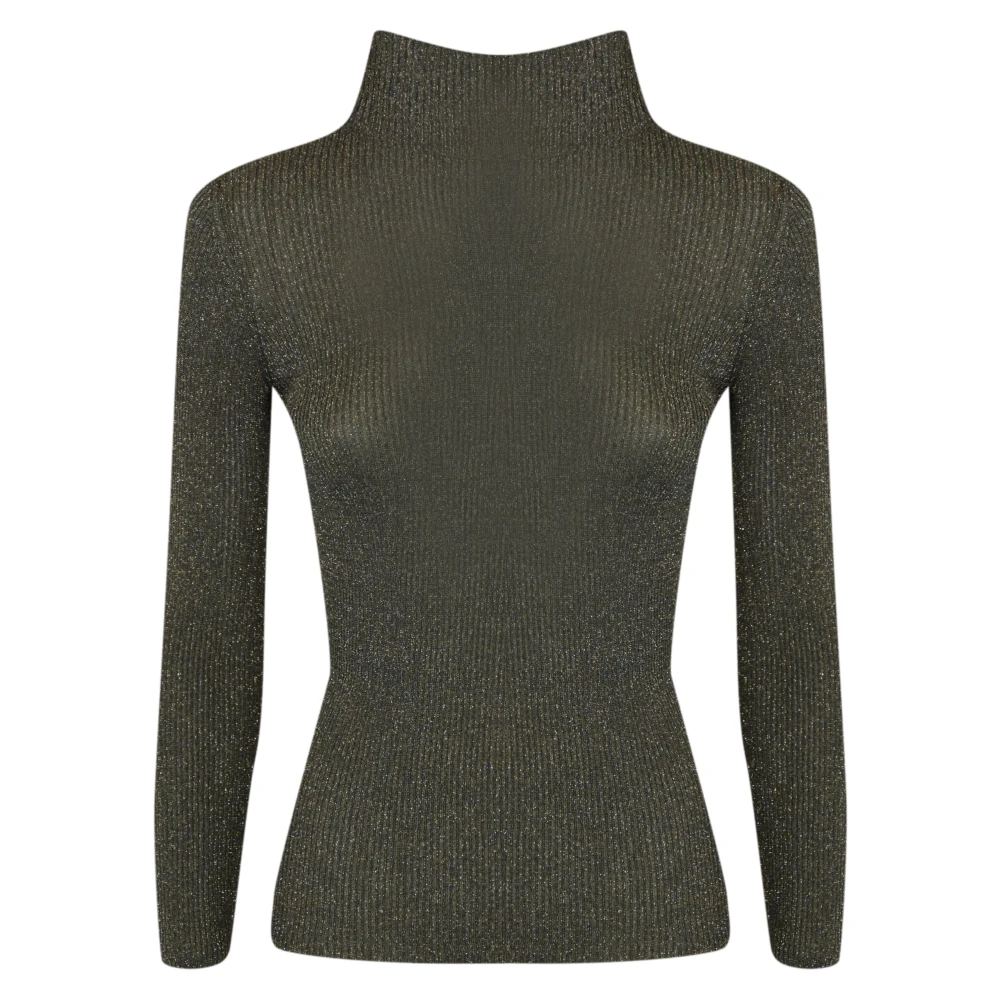 Twinset Lurex Ribtrui Green Dames